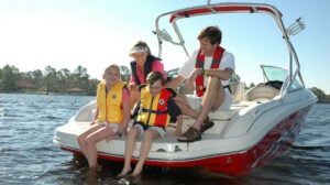 family boating