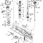 Exploded boat parts diagram