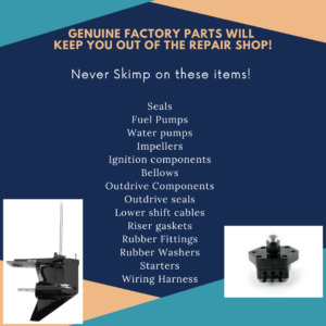 list of OEM boat parts