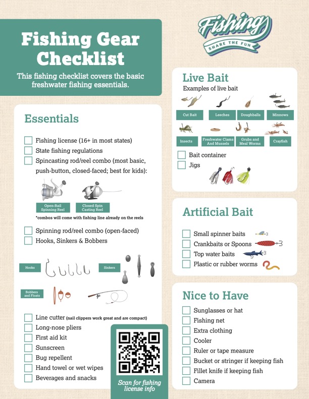 fishing gear checklist