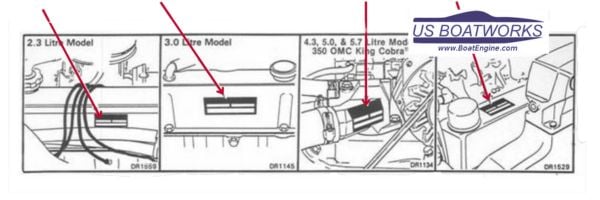 omc model number location